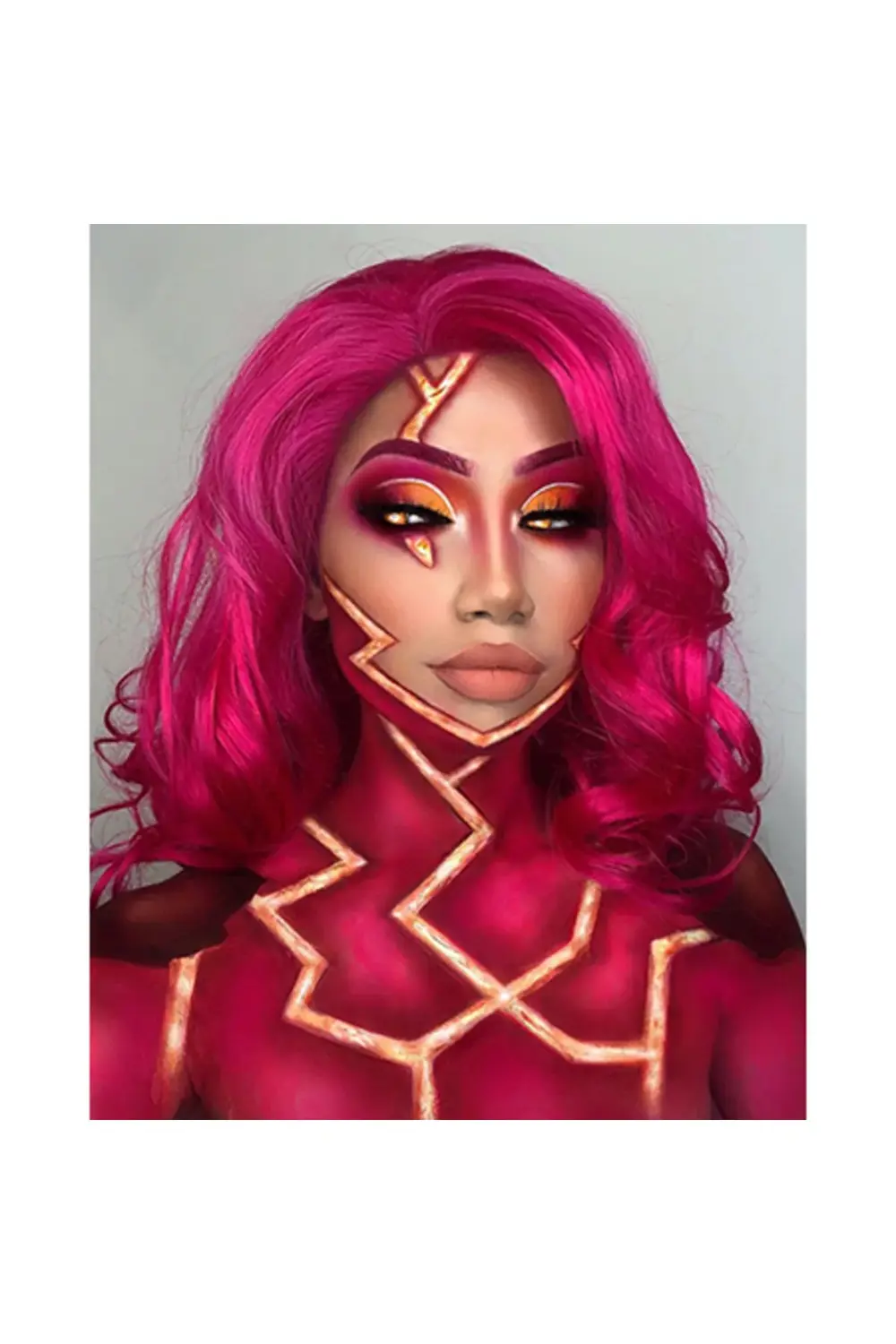 Canvas Pembe Kostüm Sayılarla Boyama Seti KASNAKLI ÇERÇEVELİ