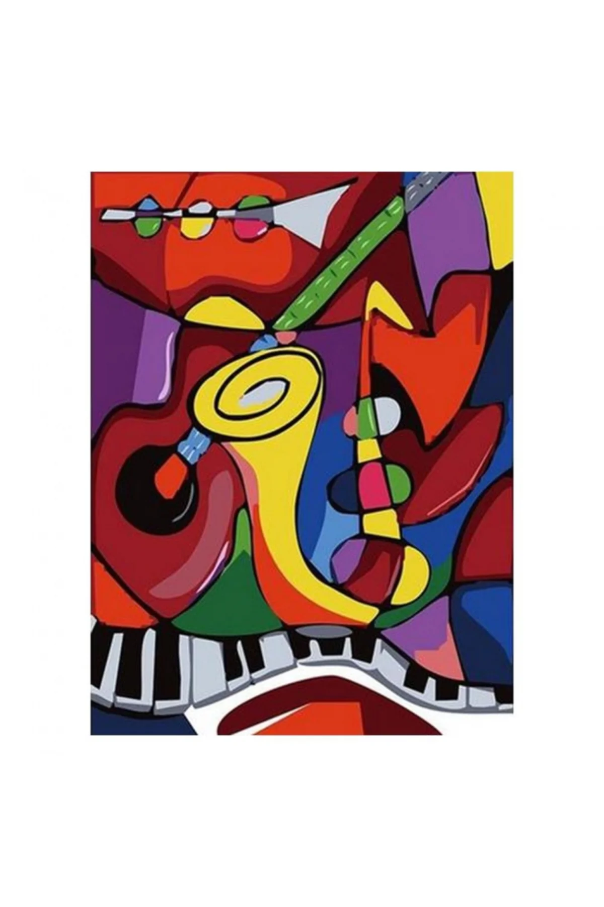 Canvas Picasso Sayılarla Boyama Seti KASNAKLI DUVARA ASILABİLİR