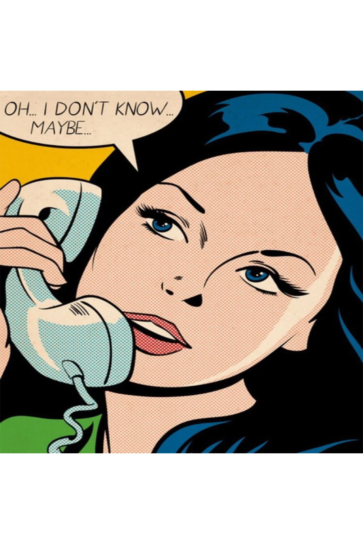 Canvas Popart Maybe Sayılarla Boyama Seti KASNAKLI DUVARA ASILABİ