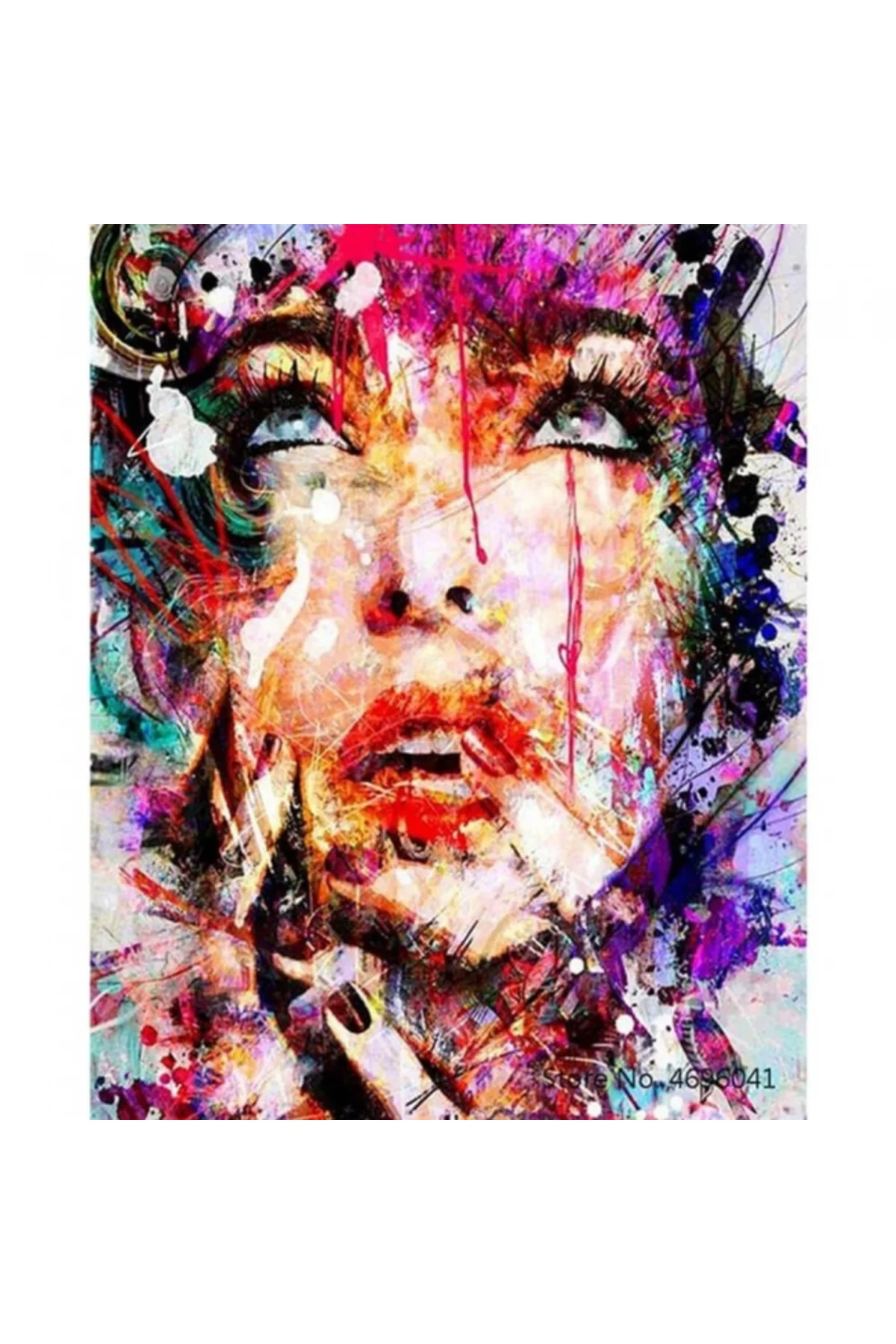 Canvas Renkli Düş Sayılarla Boyama Seti  Kasnaklı 100 x 140 cm