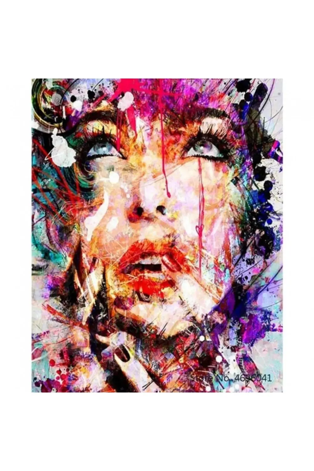 Canvas Renkli Düş Sayılarla Boyama Seti KASNAKLI DUVARA ASILABİLİ