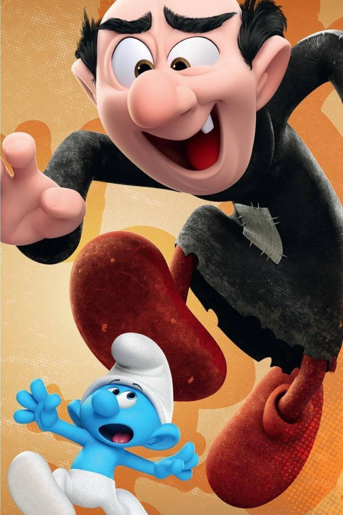 Canvas Şirinler Ve Gargamel Sayılarla Boyama Seti Duvar Sticker K