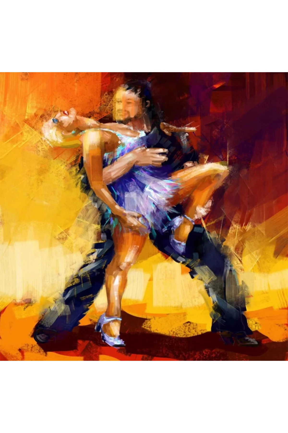 Canvas Tango Sayılarla Boyama Seti Çerçevesiz Rulo