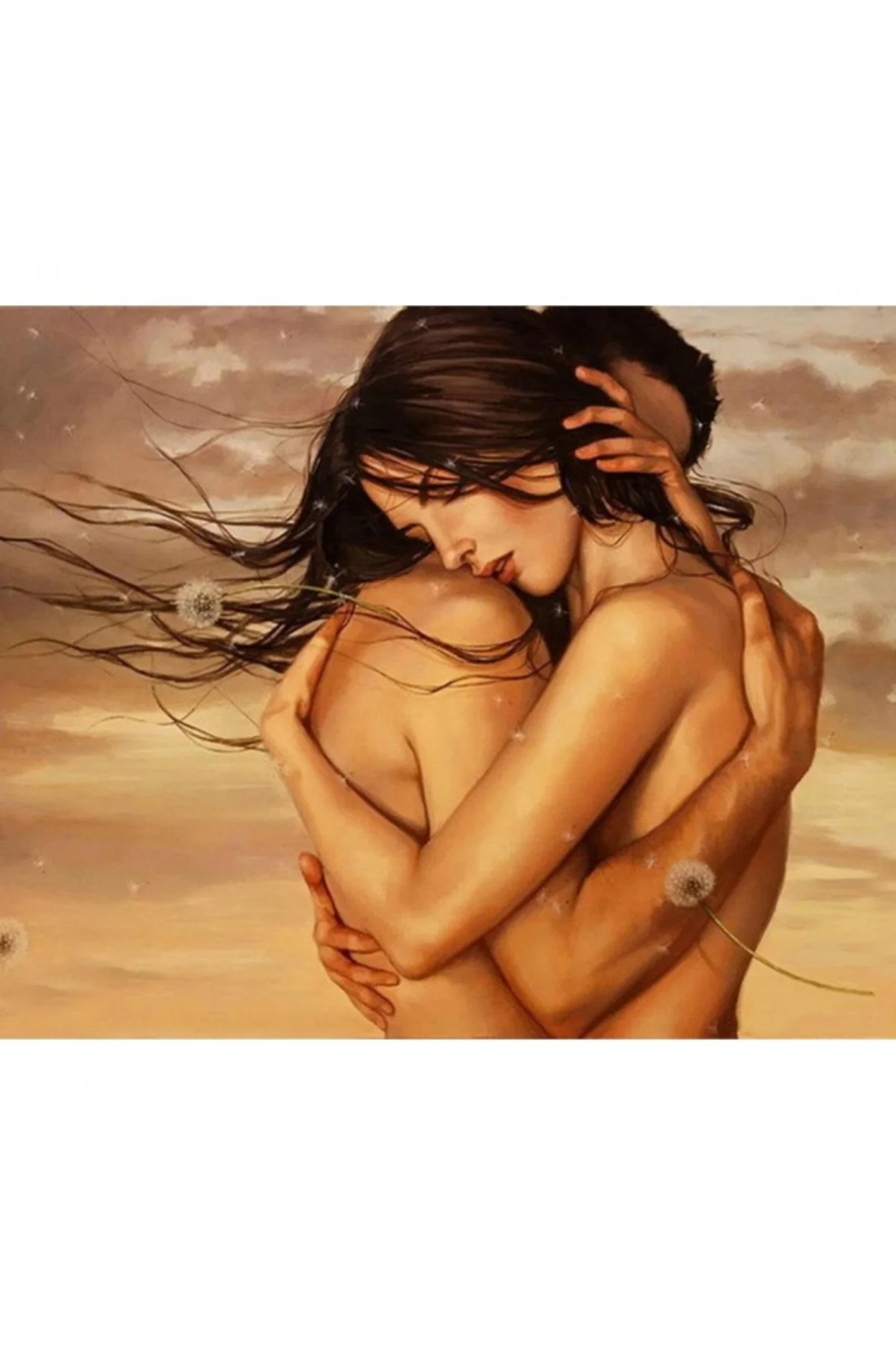 Canvas Vuslat Sayılarla Boyama Seti Kasnaklı 100 x 140 cm