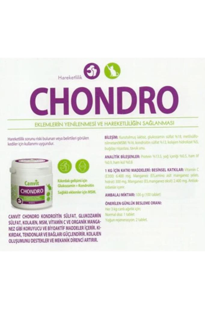 Canvit  Chondro Eklem Güçlendirici Kedi Vitamini 100 Gr