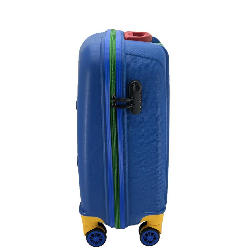 Çanta Yurdu Cap Polo's Polipropilen Üçlü Valiz Set Mavi