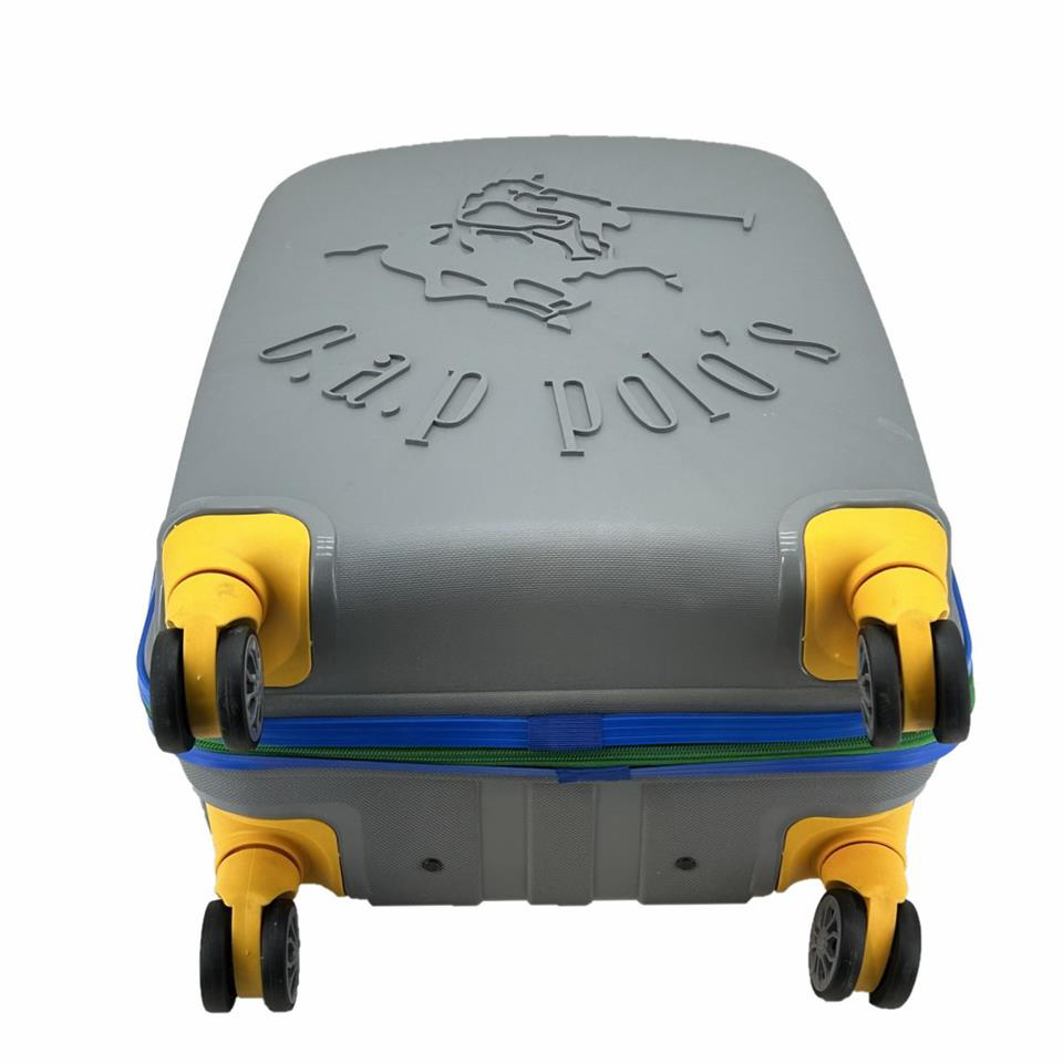 Çanta Yurdu Cap Polo's Polipropilen Büyük Boy Valiz Gri