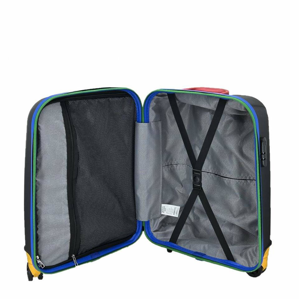 Çanta Yurdu Cap Polo's Polipropilen Büyük Boy Valiz Siyah