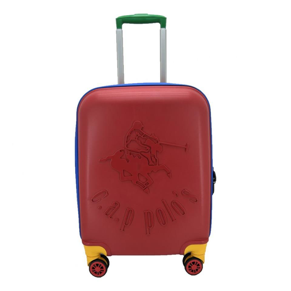 Çanta Yurdu Cap Polo's Polipropilen Üçlü Valiz Set Kirmizi