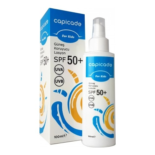 Capicade Spf50+ Güneş Koruyucu Losyun 100ml - Çocuklar İçin