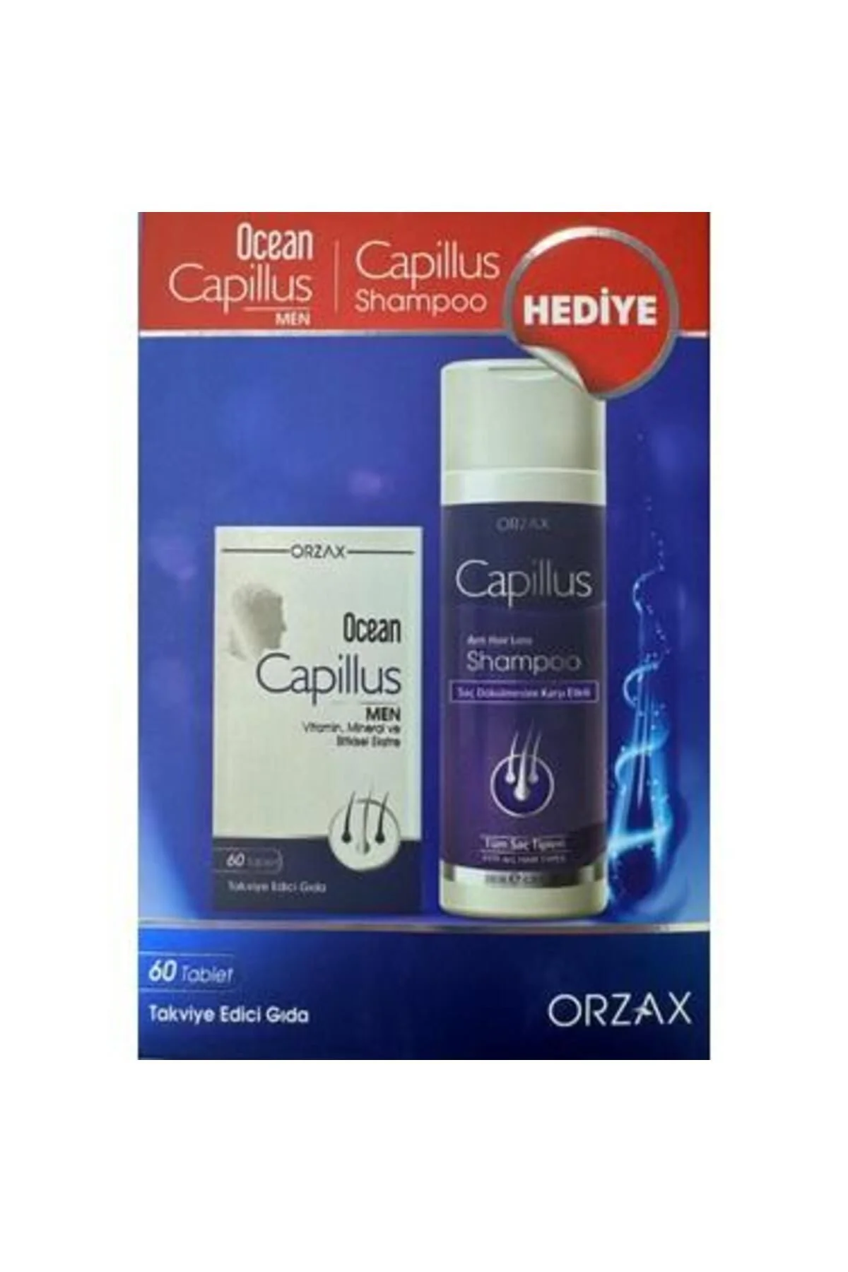 Capillus Men 60 Tablet Şampuan Hediyeli