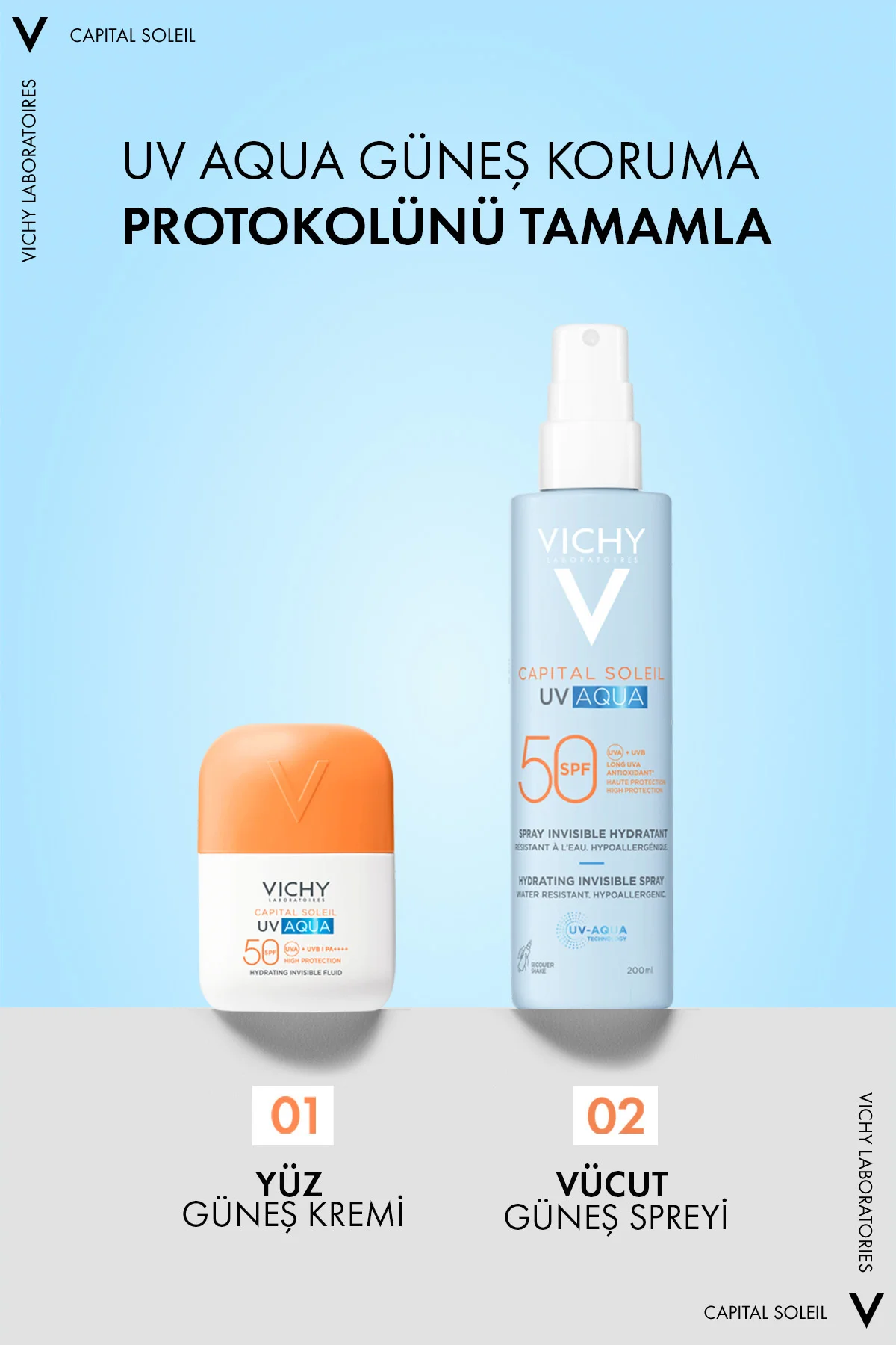 Capital Soleil Uv Aqua Spf50 Vücut Güneş Kremi 200ml