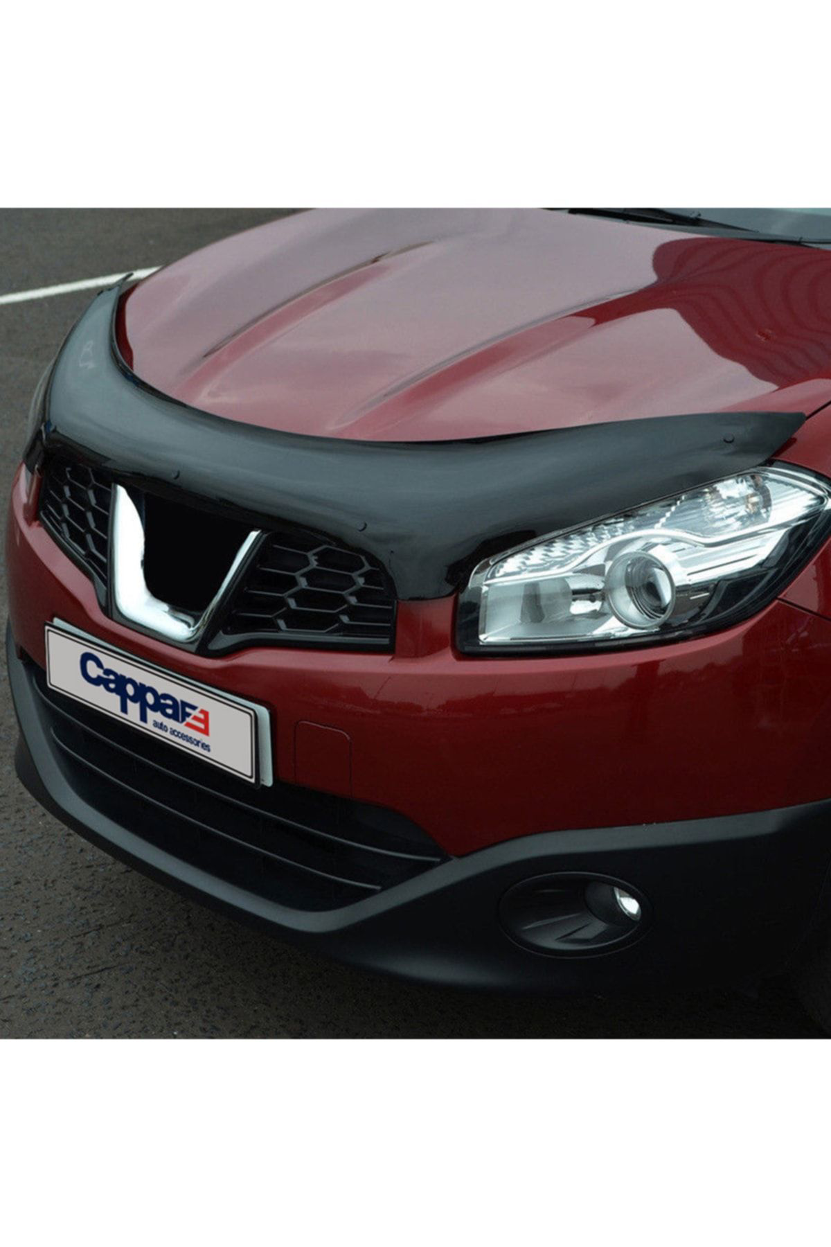 Cappafe Nissan Qashqai Ön Kaput Koruyucu Rüzgarlığı 4mm Akrilik (