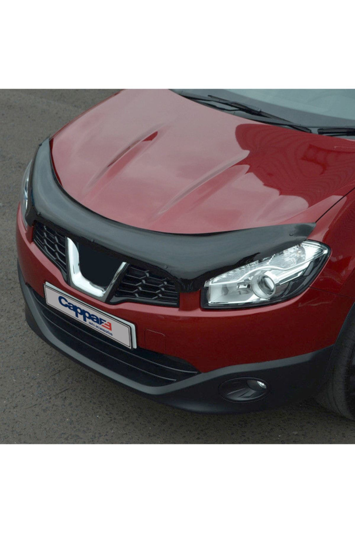 Cappafe Nissan Qashqai Ön Kaput Koruyucu Rüzgarlığı 4mm Akrilik (