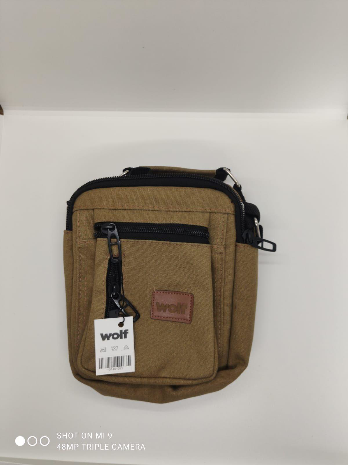 Çapraz Omuz ve El Çantası Kanvas Kumaş 4 Cepli