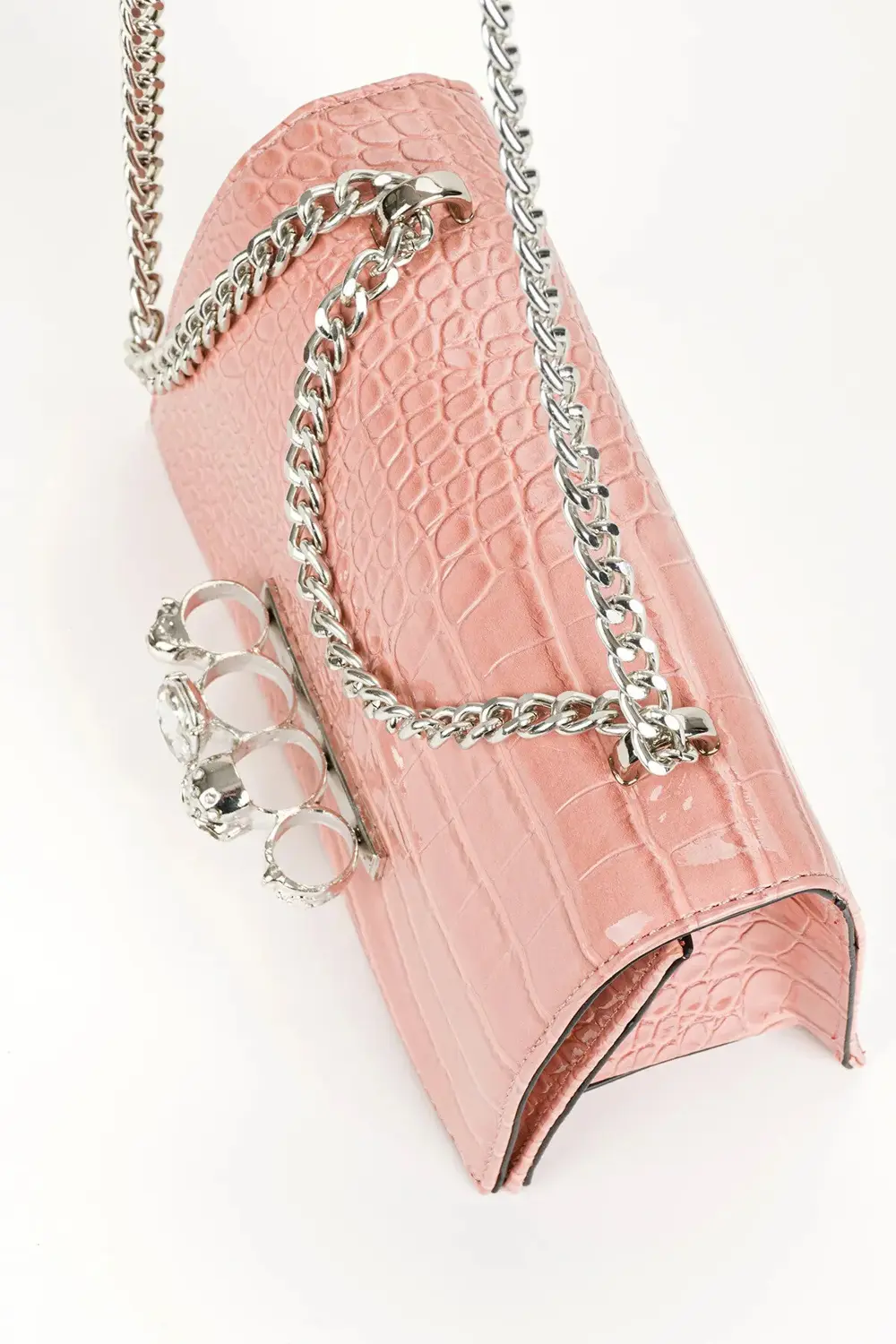 Çapraz Sıra Taşlı Lüks Abiye Çanta