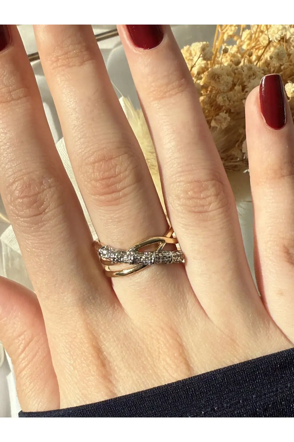 Atelier Emine Çapraz Tasarım Yüzük