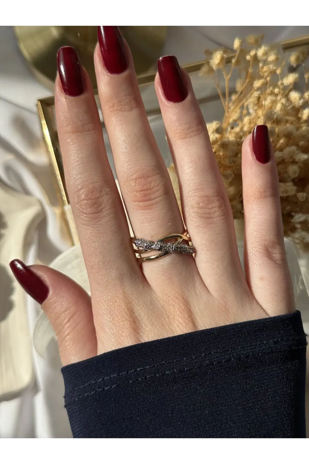 Atelier Emine Çapraz Tasarım Yüzük