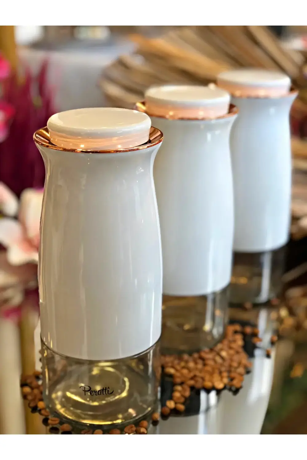 Caprice 3'lü Kavanoz Seti Beyaz 11599