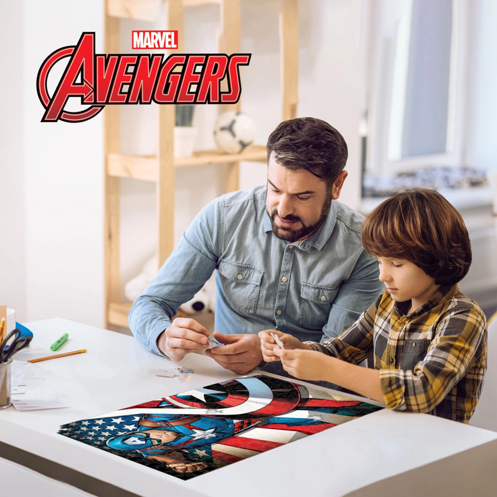 Captain America 300 Parça Puzzle 35584 - Metal Kutu Captain America 300 Parça Puzzle 35584 - Metal Kutu