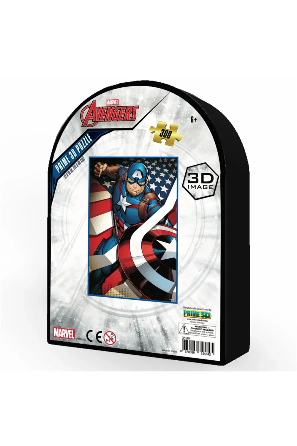 Captain America 300 Parça Puzzle 35584 - Metal Kutu
