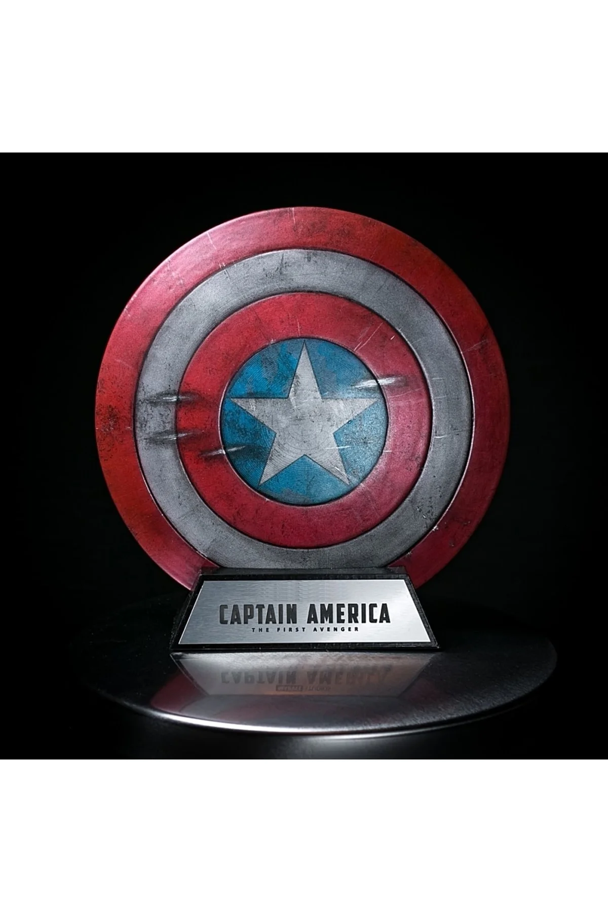Captain America Kalkanı Standlı (19 Cm Çap Genişlik)