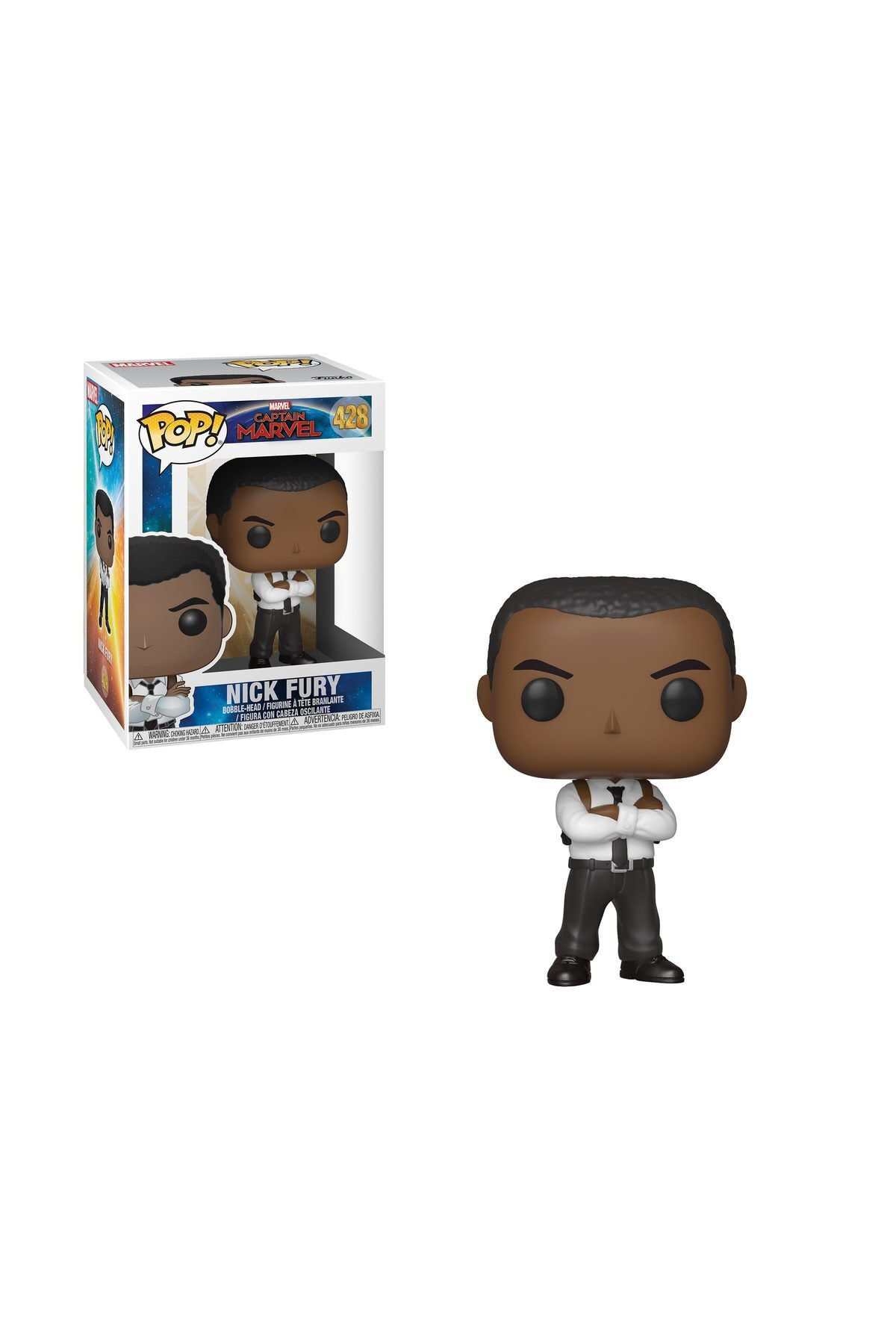 Captain Marvel Nick Fury Figür Formlu Heykel