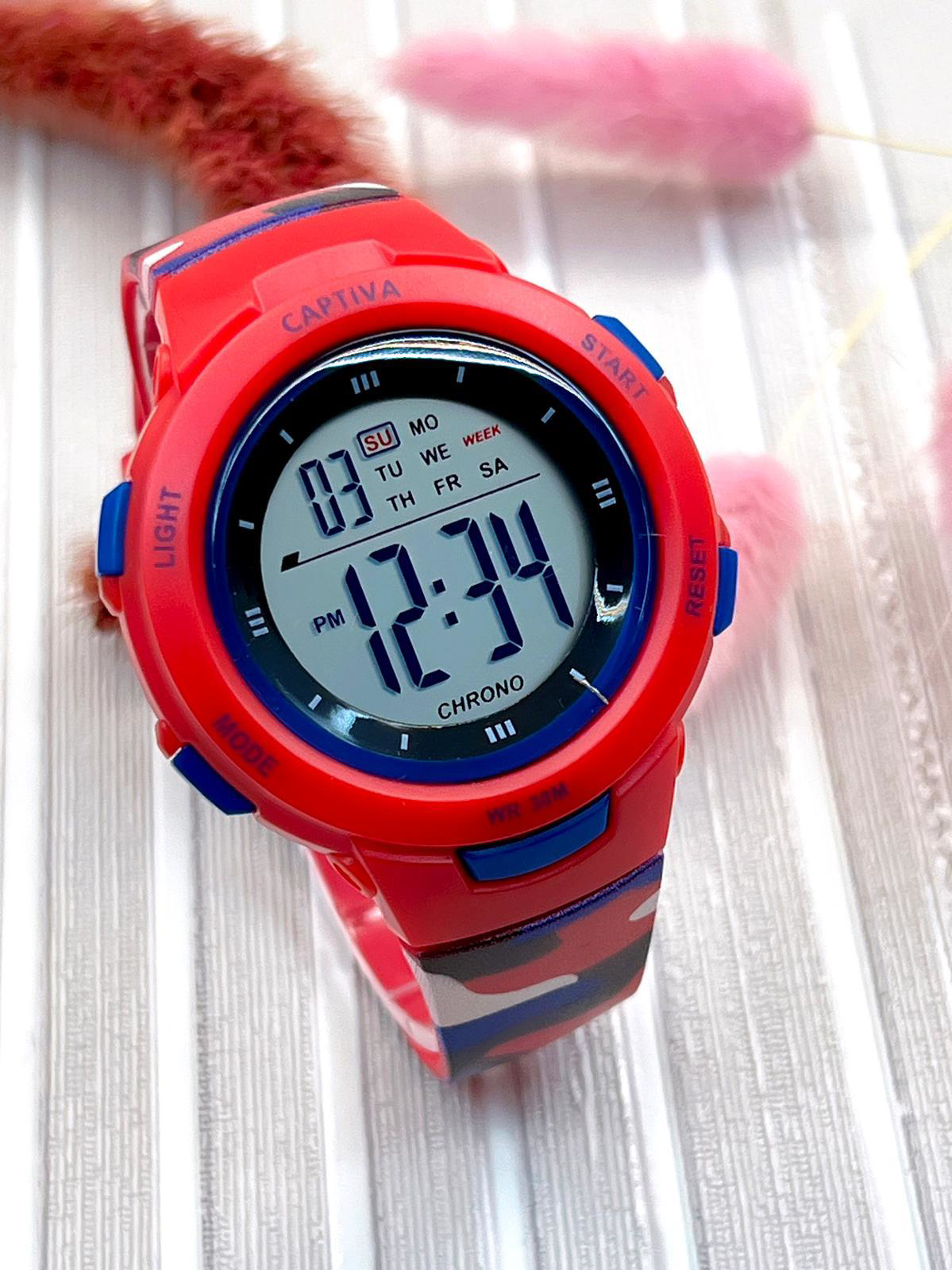 Captiva 30 mt Suya Dayanıklı Diğital Spor Kasa Alarm-Kronometre-I Captiva 30 mt Suya Dayanıklı Diğital Spor Kasa Alarm-Kronometre-I