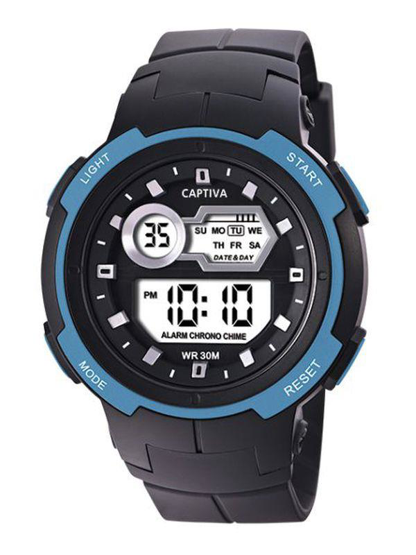 Captiva 30 mt Suya Dayanıklı Digital Alarm-Kronometre-Led Işık Sp