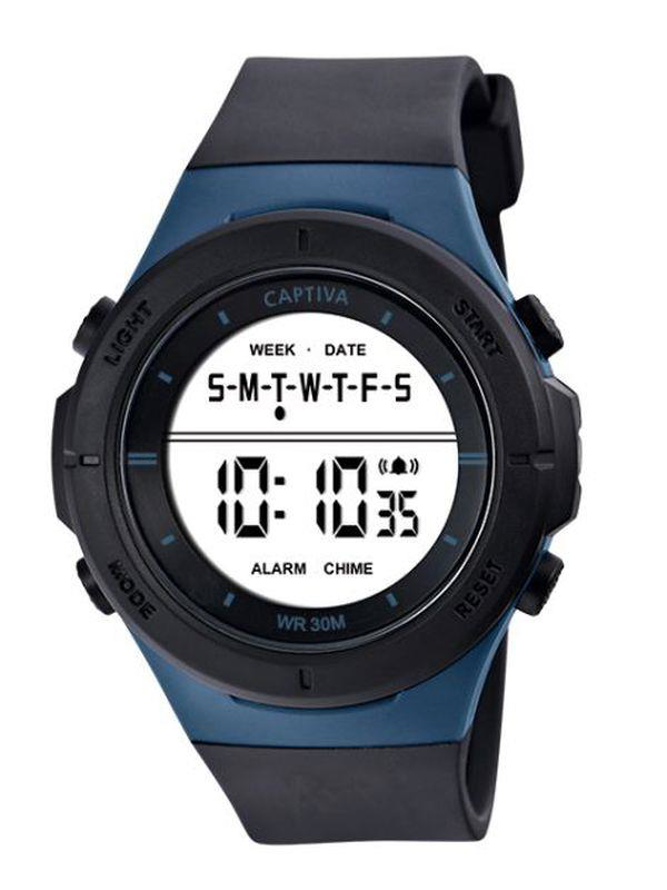 Captiva 30 mt Suya Dayanıklı Digital Alarm-Kronometre-Led Işık Sp