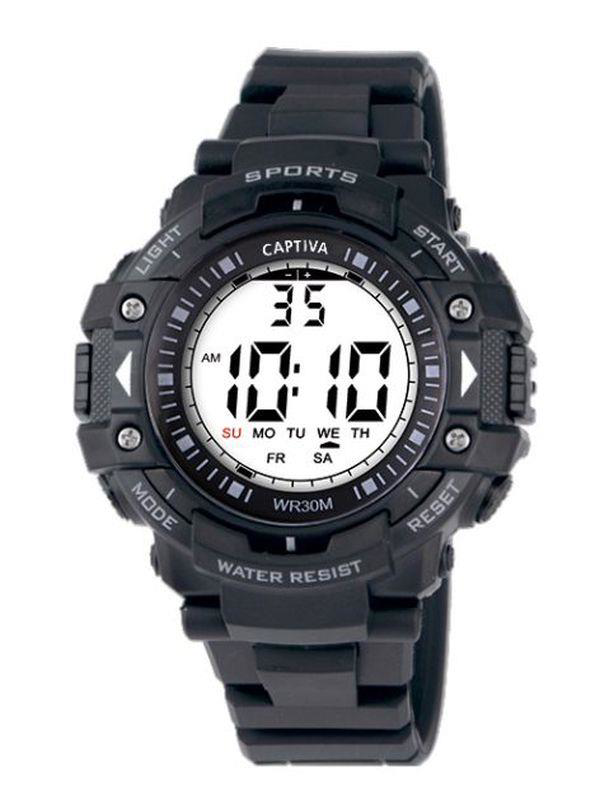 Captiva 30 mt Suya Dayanıklı Digital Alarm-Kronometre-Led Işık Sp