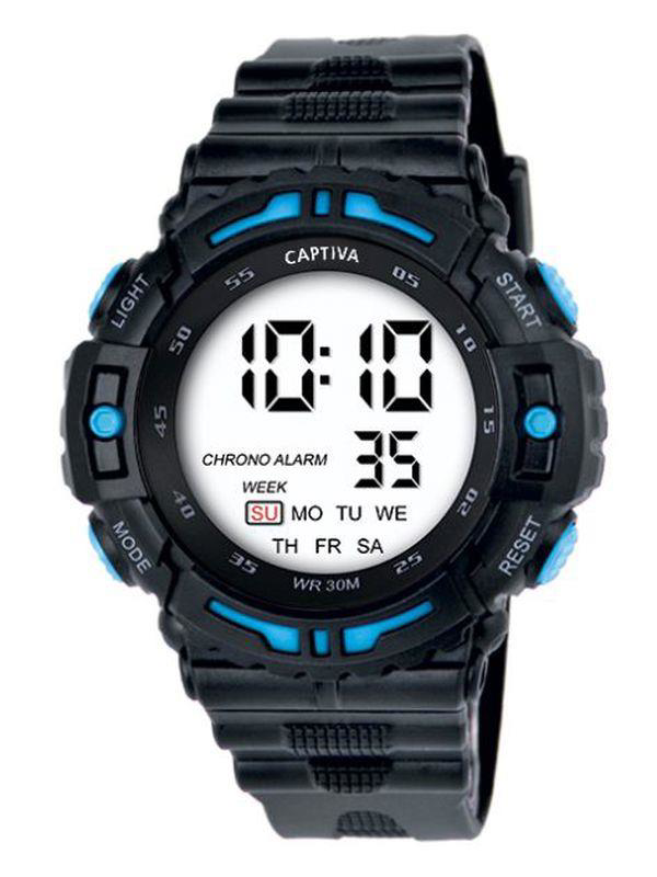 Captiva 30 mt Suya Dayanıklı Digital Alarm-Kronometre-Led Işık Sp