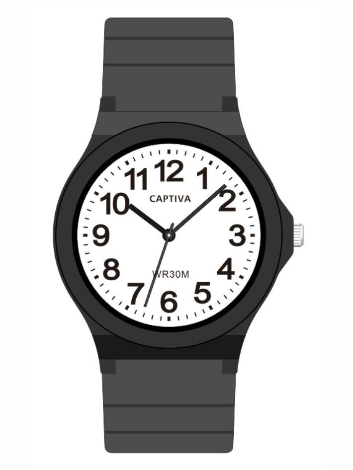 Captiva 30 mt Suya Dayanıklı Analog Silikon Kordonlu Çoçuk Kol Sa Captiva 30 mt Suya Dayanıklı Analog Silikon Kordonlu Çoçuk Kol Sa