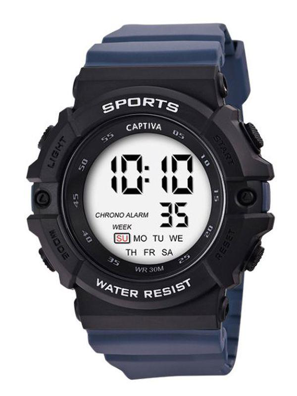 Captiva 30 mt Suya Dayanıklı Digital Alarm-Kronometre-Led Işık Sp