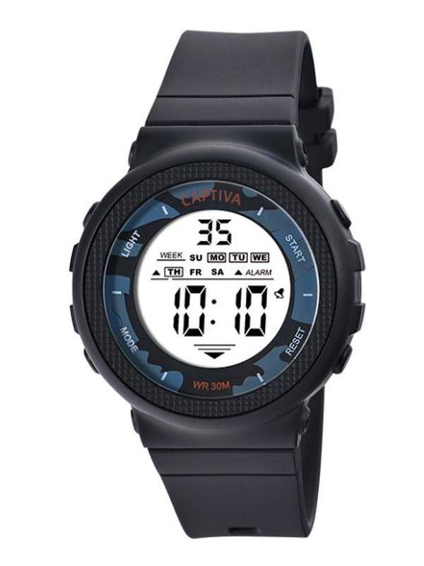 Captiva 30 mt Suya Dayanıklı Digital Alarm-Kronometre-Led Işık Sp