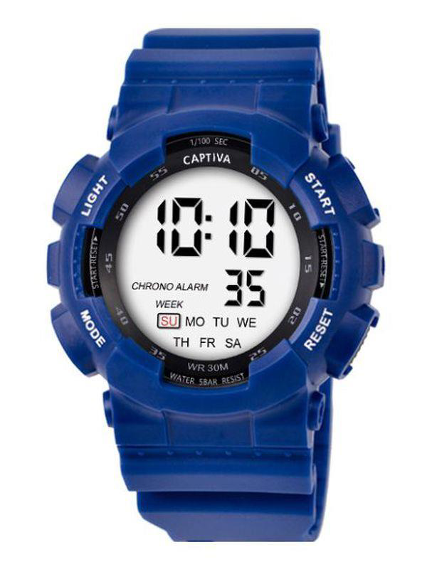 Captiva 30 mt Suya Dayanıklı Digital Alarm-Kronometre-Led Işık Sp