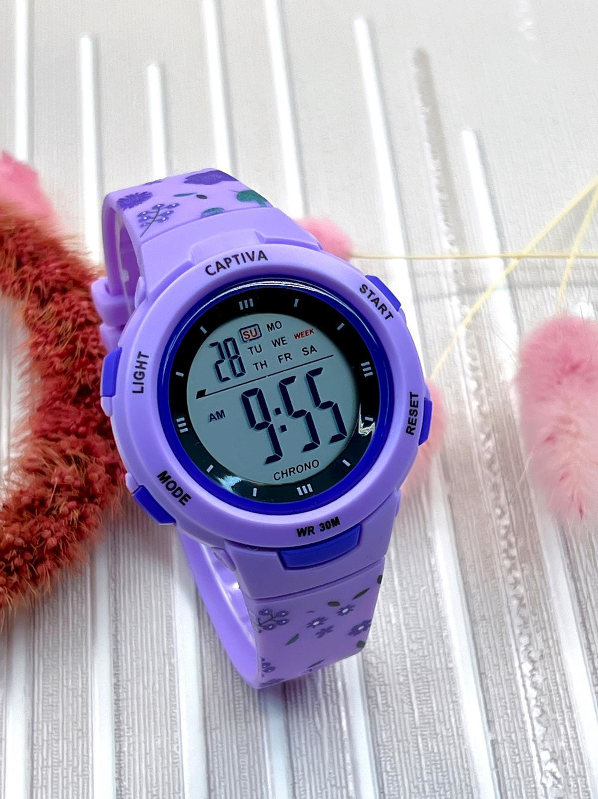 Captiva 30 mt Suya Dayanıklı Diğital Spor Kasa Alarm-Kronometre-I