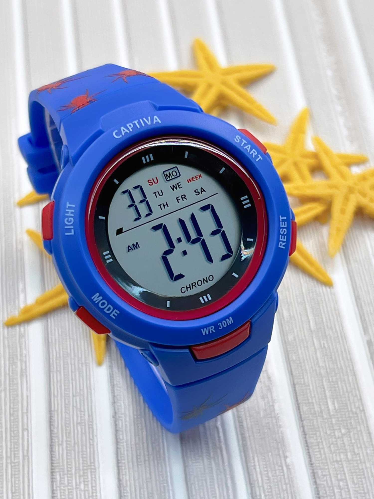 Captiva 30 mt Suya Dayanıklı Diğital Spor Kasa Alarm-Kronometre-I Captiva 30 mt Suya Dayanıklı Diğital Spor Kasa Alarm-Kronometre-I