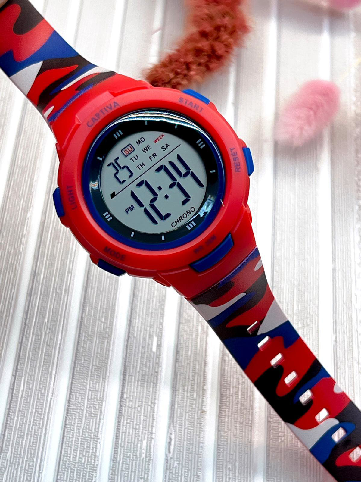 Captiva 30 mt Suya Dayanıklı Diğital Spor Kasa Alarm-Kronometre-I Captiva 30 mt Suya Dayanıklı Diğital Spor Kasa Alarm-Kronometre-I