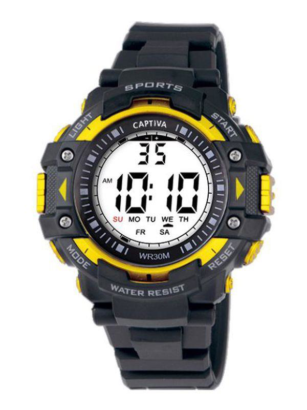 Captiva 30 mt Suya Dayanıklı Digital Alarm-Kronometre-Led Işık Sp