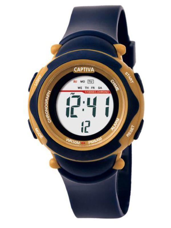 Captiva 30 mt Suya Dayanıklı Digital Alarm-Kronometre-Led Işık Sp