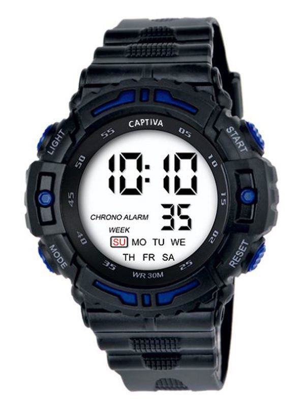 Captiva 30 mt Suya Dayanıklı Digital Alarm-Kronometre-Led Işık Sp Captiva 30 mt Suya Dayanıklı Digital Alarm-Kronometre-Led Işık Sp
