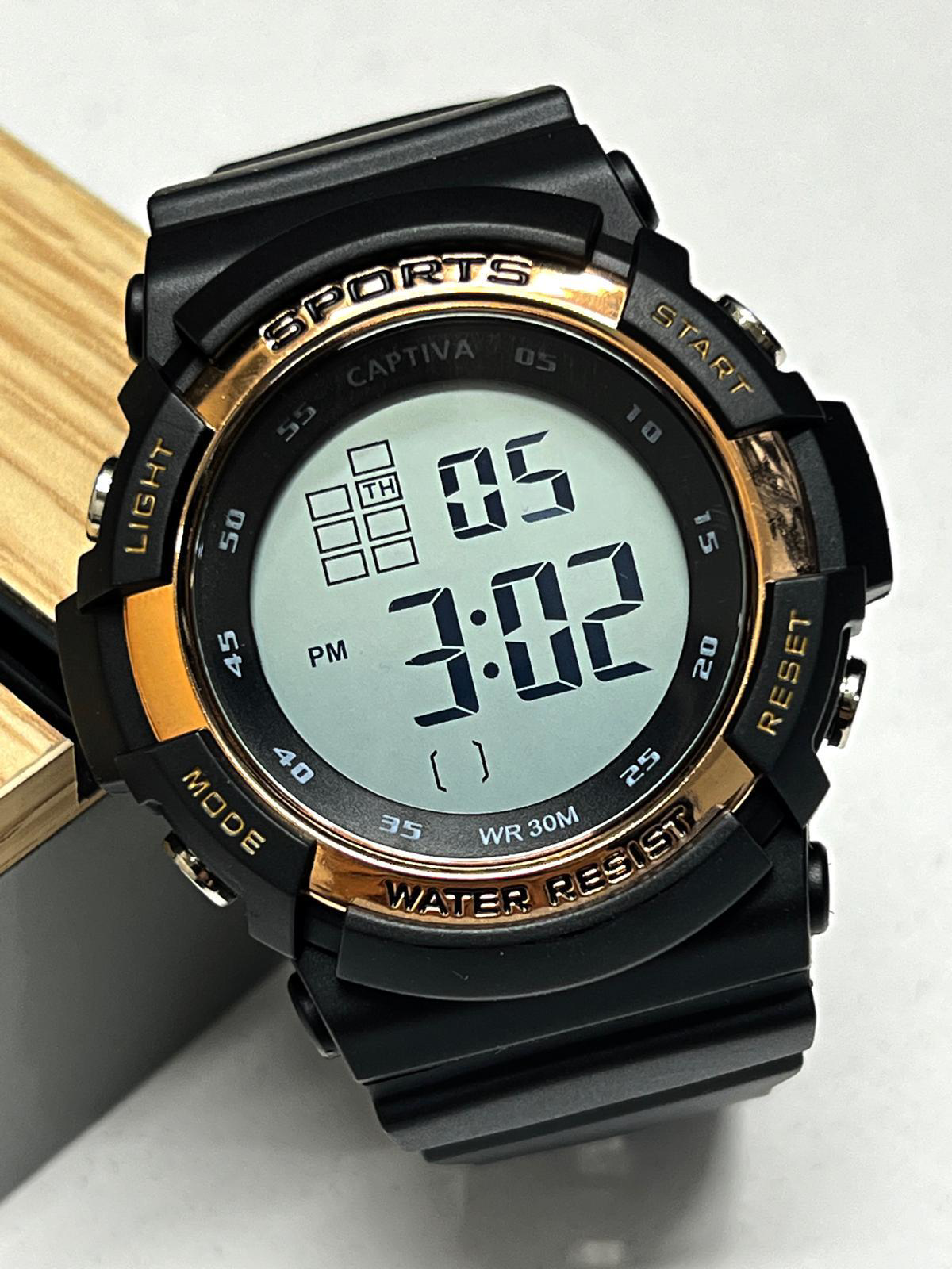 Captiva Büyük Kasa 3 Atm Digital Seri Alarm-Kronometre-Aydınlatma