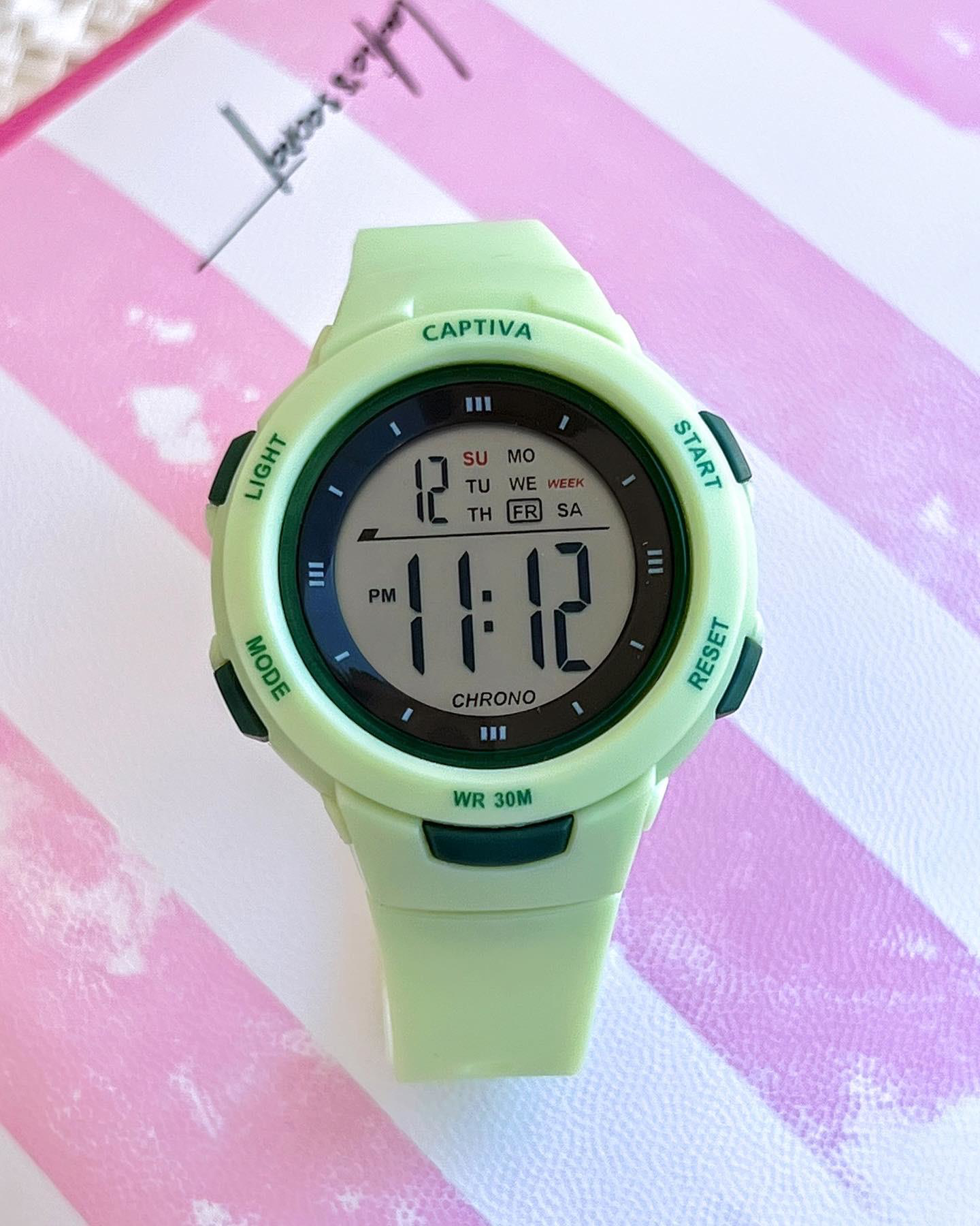 Captiva Diğital 30 mt Suya Dayanıklı Alarm-Kronometre-Takvim-aydı