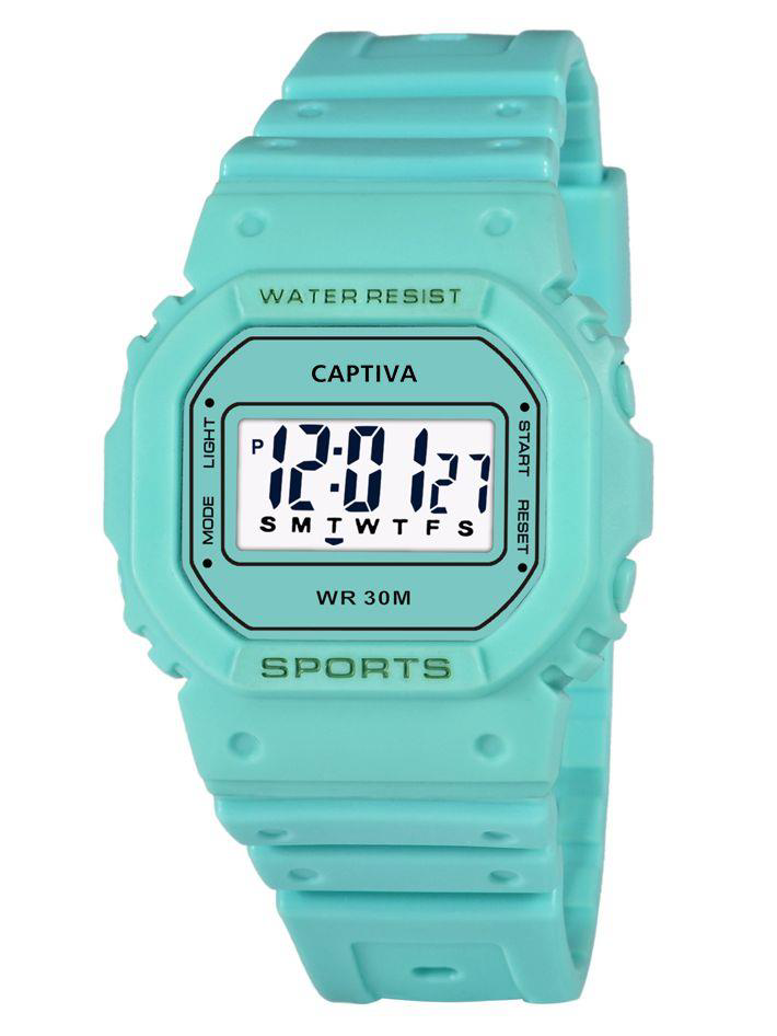 Captiva Digital 30 mt Suya Dayanıklı Işıklı Alarmlı Kronometreli 