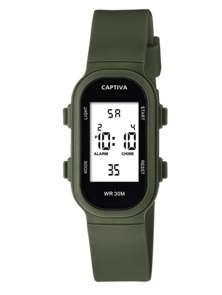 Captiva Digital 3 Atm Suya Dayanıklı Işık+Alarm+Kronometre+Takvim