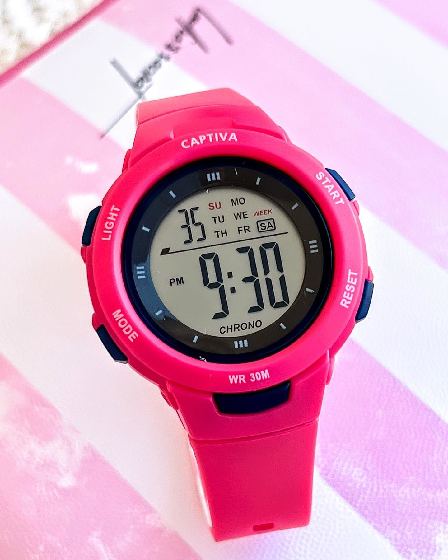 Captiva Diğital 30 mt Suya Dayanıklı Alarm-Kronometre-Takvim-aydı