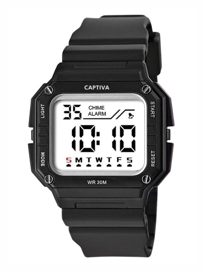 Captiva Digital 3 Atm Suya Dayanıklı Işık+Alarm+Kronometre+Takvim