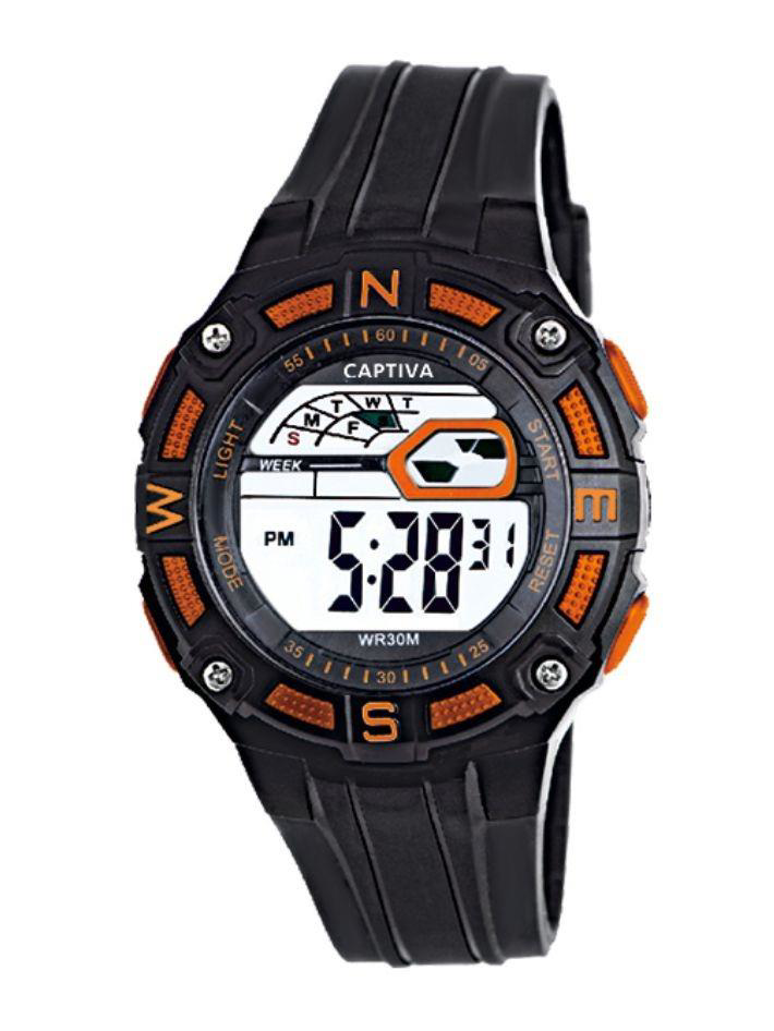 Captiva Digital 30 mt Suya Dayanıklı Işıklı Alarmlı Kronometreli 