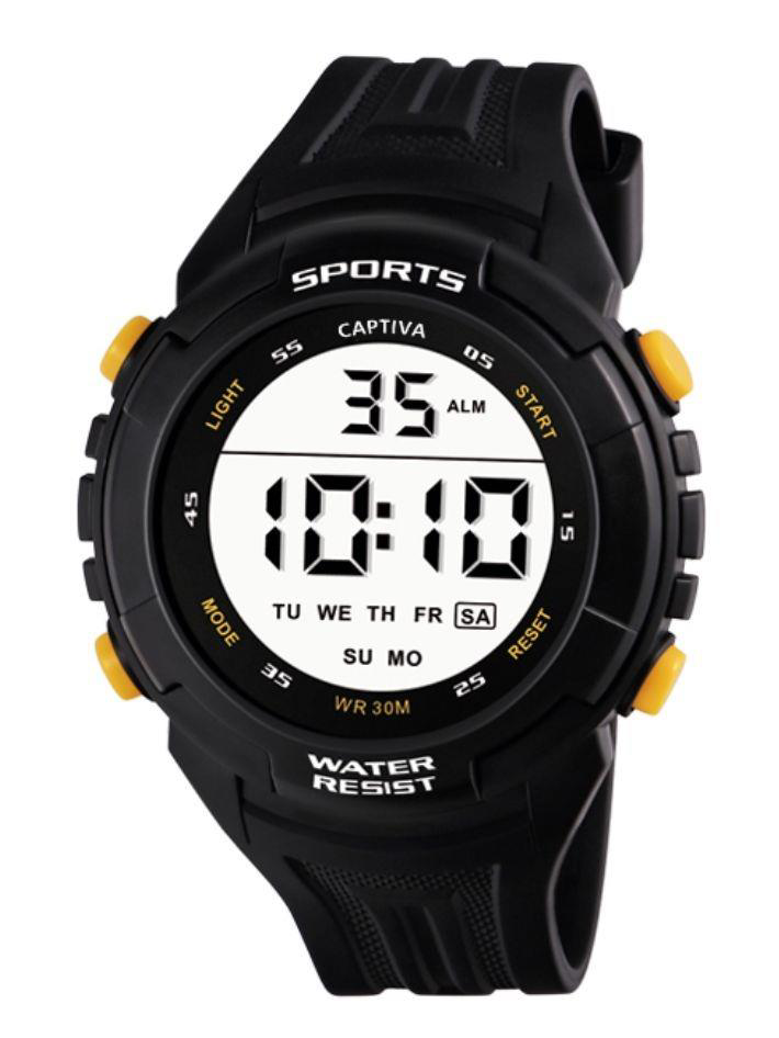 Captiva Digital 30 mt Suya Dayanıklı Alarm&Kronometre&Aydınlatma 